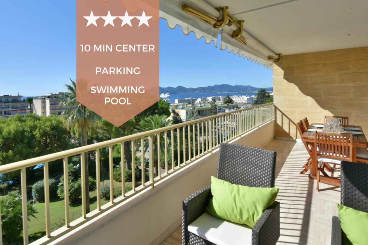 Close To Downtown Cannes Swimming Pool And Sea View エクステリア 写真